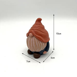 Creativo natale resina gnomo statueChristmas carino piccolo ornamento nano decorazioni natalizie da giardino - Product Image 6