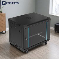 Armoire serveur murale 19 pouces 6U 9U 12U, armoire réseau sur pied 42U avec porte vitrée pour centre de données et équipement informatique