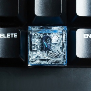 MINI PLANET Capuchons de touches créatifs en résine imprimés en 3D personnalisés pour les commutateurs MX Clavier mécanique Thème de <span class=keywords><strong>destruction</strong></span> urbaine fait à <span class=keywords><strong>la</strong></span> main - Product Image 6