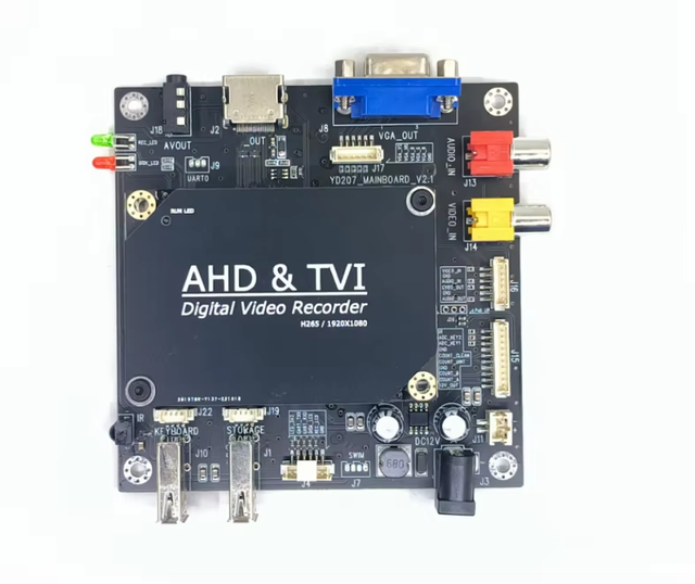 1CH Mini DVR Board AHD 720P 1080P CVBS Camera Input with VGA HD CVBS Output for Video & Audio Playback