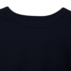 100% cotton crew neck sweatshirt Women's solid color pullover Full sleeve knitted autumn wear - Product Image 6
