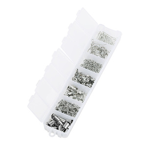 Ensemble d'accessoires de bijoux à bricoler soi-même fermoir mousqueton en acier inoxydable boucle unique crochet d'<span class=keywords><strong>oreille</strong></span> queue chaîne <span class=keywords><strong>pince</strong></span> une boîte faire ensemble de bijoux - Product Image 5