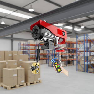 Alat Angkat Listrik Mini 1 Ton 220V Anti Ledakan dengan Remote Control, Kecepatan Angkat 6m/menit, Ketinggian Angkat 30m yang Dapat Disesuaikan, untuk Pengangkatan Kargo Gudang - Product Image 4