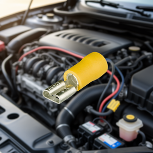 Bornes plates isolées femelles, 100 pièces chacune, pour connecteurs de câblage automobile - Product Image 3