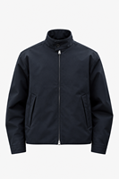 Veste pour homme imperméable, coupe-vent, respirante, en nylon et coton mélangés, fermeture éclair bidirectionnelle, coupe-vent décontracté pour les voyages en plein air