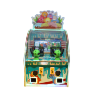 Machine de jeu d'arcade commerciale d'intérieur à monnayeur pour 2 joueurs, tir de balles pour enfants, jeu de rédemption de balles à double pistolet pour centre de jeux