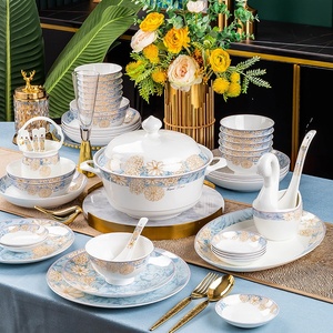 Vajilla de Cerámica de Jingdezhen, Juego de Platos de Porcelana Fina, Vajilla de Estilo Nórdico, Tazón de Porcelana, Regalos al por Mayor - Product Image 2