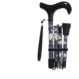 Shindai Carbon Fiber Telescopic Cane 100% Ultralight Folding Elderly <b>Walking</b> <b>Stick</b> Outdoor Non Slip Support - Product Image 2