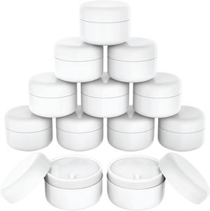 Pots cosmétiques en plastique PP à double paroi de 100 ml et 200 ml avec couvercle à vis, couleur personnalisée, pour crème visage et corps, beurre corporel, gommage, OEM disponible - Product Image 1
