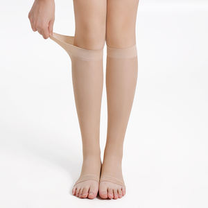 Compports Sheer 15-20mmHg Mince Nylon Spandex Soutien Genou Haute Compression <span class=keywords><strong>Bas</strong></span> pour Femmes Hommes - Product Image 2