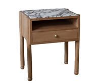 Table d'appoint en marbre Calacatta Viola, table basse en pierre naturelle, table d'appoint violette avec tiroir, taille personnalisée pour la maison