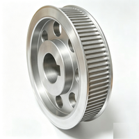 Poulie de distribution de moto en alliage d'aluminium 6061 sur mesure, HTD 8M 14M 20M, 66 70 90 dents, service d'usinage CNC sur mesure