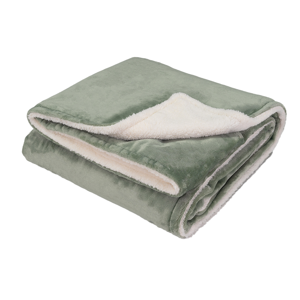 flanelle+sherpa+vert clair