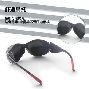 Lunettes de sécurité laser IPL 190-690 Nm, monture noire, protection de lentille de 2 mm pour les appareils de beauté et de soudage - Product Image 2