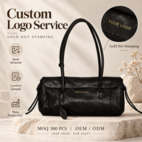 Sac fourre-tout noir en PU pour femme, collection automne 2026, grande capacité, avec fermeture éclair, sac à bandoulière pour le travail, le shopping et l'usage quotidien, logo personnalisé