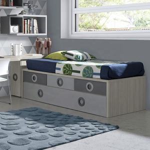 <span class=keywords><strong>Gigogne</strong></span> Pour Enfants, Design moderne, chambres Pour jeunes Enfants, lit coulissant, lits jumeaux en bois massif - Product Image 2