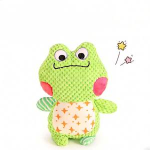 工場OEM高品質新品耐久性のある噛むおもちゃ、インタラクティブサウンド付きリアルな犬用ぬいぐるみ、フクロウ、カエル、猫の形、超強力な犬用噛むおもちゃ - Product Image 5