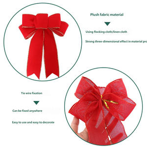 Lazos Decorativos Navideños al por Mayor para Envolver Regalos, Decoración Festiva para Fiestas y el Hogar - Product Image 4