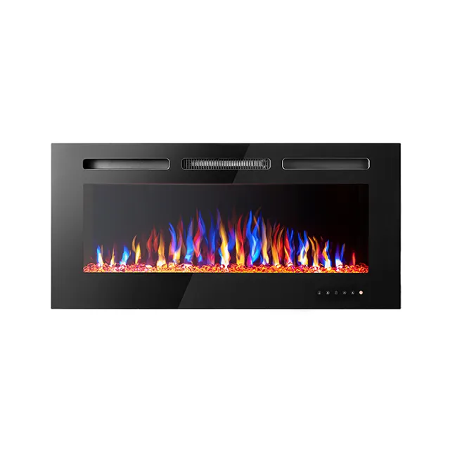 New Product Wall Mounted Electric Fireplace Heater With 3D Flame Effect