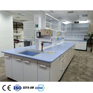 Table de travail de laboratoire table de laboratoire centrale en acier inoxydable pour laboratoire universitaire - Product Image 4