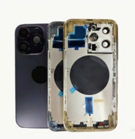Coque de batterie complète d'origine avec châssis central et coque arrière pour iPhone 14Pro