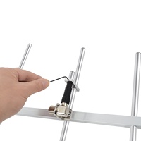 Antena HYS YAGI de Alta Ganancia 9dBi UHF 70cm UHF 400-470 MHz 5 Elementos Antena Base para Repetidor Motorola Radio Kenwood Baofeng