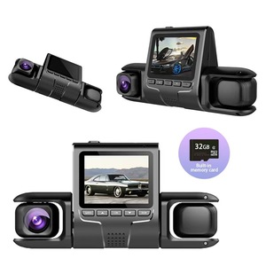 Enregistreur de conduite pour voiture à 3 objectifs, écran IPS 2 pouces, Wi-Fi intégré, prise en charge de la carte TF, enregistrement en boucle, détection de mouvement - Product Image 3