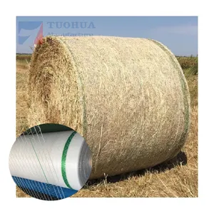 Envoltura de red de balas redondas de ensilaje de heno de plástico agrícola de HDPE virgen 100% con el mejor precio de fábrica
