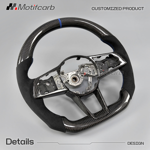 Volante de Fibra de Carbono Personalizado para Nissan Z Nismo 400Z Coupé 2023-2026 con Empuñaduras de Cuero Negro Perforado - Product Image 3