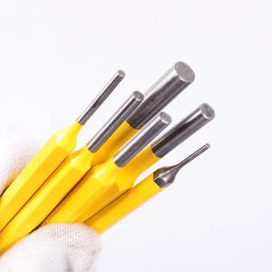 Solid <b>Punches</b> <b>Set</b> 6 Piece 1/8 To 1/4 Inch Cylinder Chisel For Stonemason Tools - Product Image 2