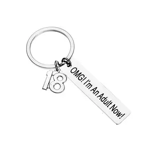Wholesale Custom Blank Metal Sublimation Souvenir Appreciation Teacher Keychain For Teacher Day Gifts