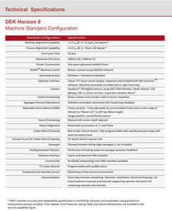 Imprimante à souder automatique Dek <span class=keywords><strong>Horizon</strong></span> 8 nouvelle génération pour machine d'impression de pâte à souder SMT - Product Image 2