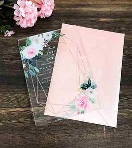 Chine Fabricant Invitations De <span class=keywords><strong>Mariage</strong></span> Acrylique Destination Invitations De <span class=keywords><strong>Mariage</strong></span> avec la Conception Libre - Product Image 2
