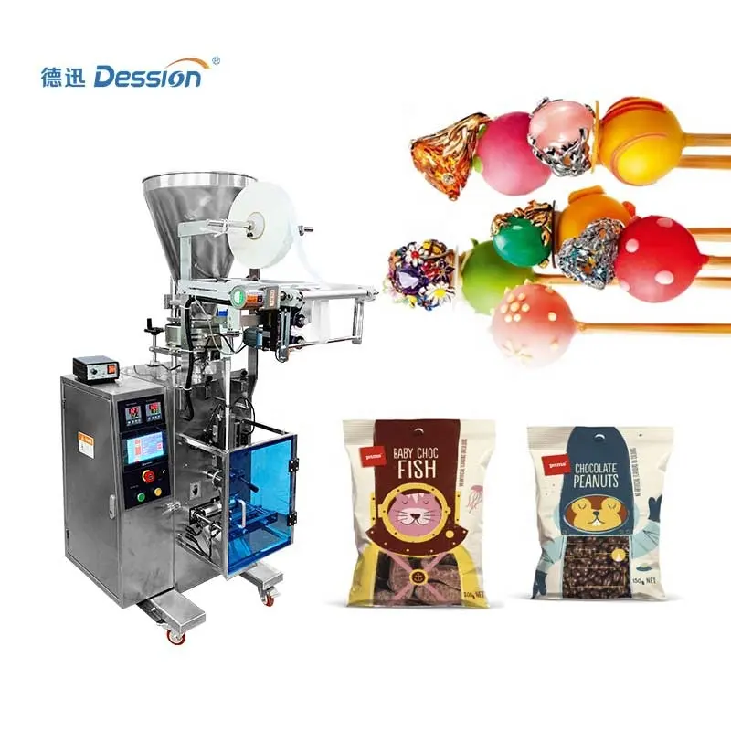 Automatic filling weighing popping candy / sugar wrapping machine