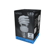 Boîtes en papier d'art pour l'emballage d'ampoules LED avec design, couleur, taille et logo personnalisés