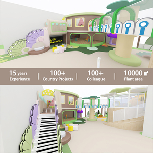 Parc d'attractions sur le thème des plantes, aire de jeux pour enfants, équipement de jeux doux avec fosse à balles et fonction d'escalade - Product Image 6