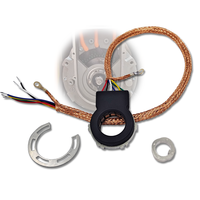 Encodeur de positionnement absolu à arbre creux de haute précision pour système d'automatisation, signaux SPI ABZ 10, 12, 14, 16 bits, ouverture de rotor 18 mm