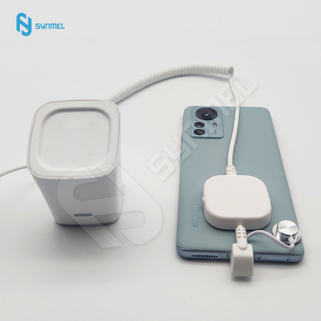 Synmel Anti-Theft Security Display Holder Mobile Phone Alarm Stand with Charger ABS Retail Anti-Theft Alarm Holder