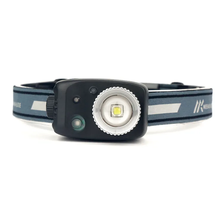 custom logo flashlight sensor head light Rechargeable headlamps for camping