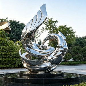 Escultura Abstracta Moderna de Resina con Forma de Esfera Geométrica W29 para Decoración de Arte en el Hogar, Sala de Estar o Escritorio - Product Image 1