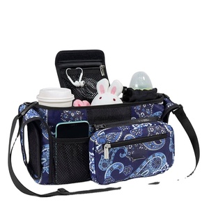 Sac de rangement matelassé pour essentiels de bébé, sac organisateur universel pour poussette, fabriqué en usine BSCI - Product Image 1