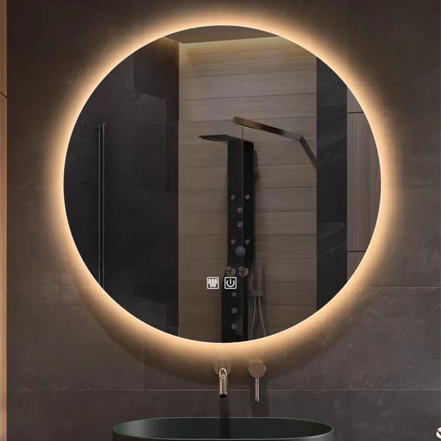 Durable LED Smart Glass Bathroom Mirror with Intelligent LED Lights Defogger Extended Intelligent Makeup Bathroom Vanity Mirror