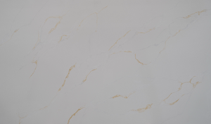Grande dalle de quartz artificiel Calacatta Gold Sand du Vietnam, moderne, pour hôtel, salle de bain, cuisine - Product Image 1
