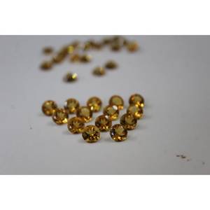 Piedra Preciosa Natural de Citrino de 4 mm y 0.244 Ct, Color Dorado, Corte Brillante Redondo, para Joyería - Product Image 3