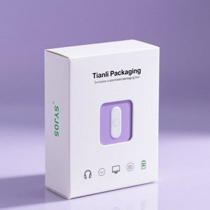 Custom Popular USB Cable Paper Box Biodegradable Music Speakers Packaging Box Digital Printing Electronics Paper Boxes - Product Image 1