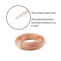 Câble coaxial RG-316 à faible perte RG316/U 26 AWG 7 brins SCCS blindage tressé SPC isolation TFE gaine FEP blanche câble coaxial flexible Mil-C-17