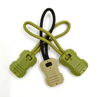 Boucle de corde en plastique kaki vert militaire pour sacs à dos et vêtements de sport de plein air prix de gros