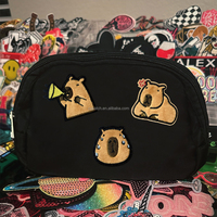 Dessin animé Capybara brodé Patch drôle Animal fer sur appliques ensemble pour vêtements sac chapeau jean bricolage décoration