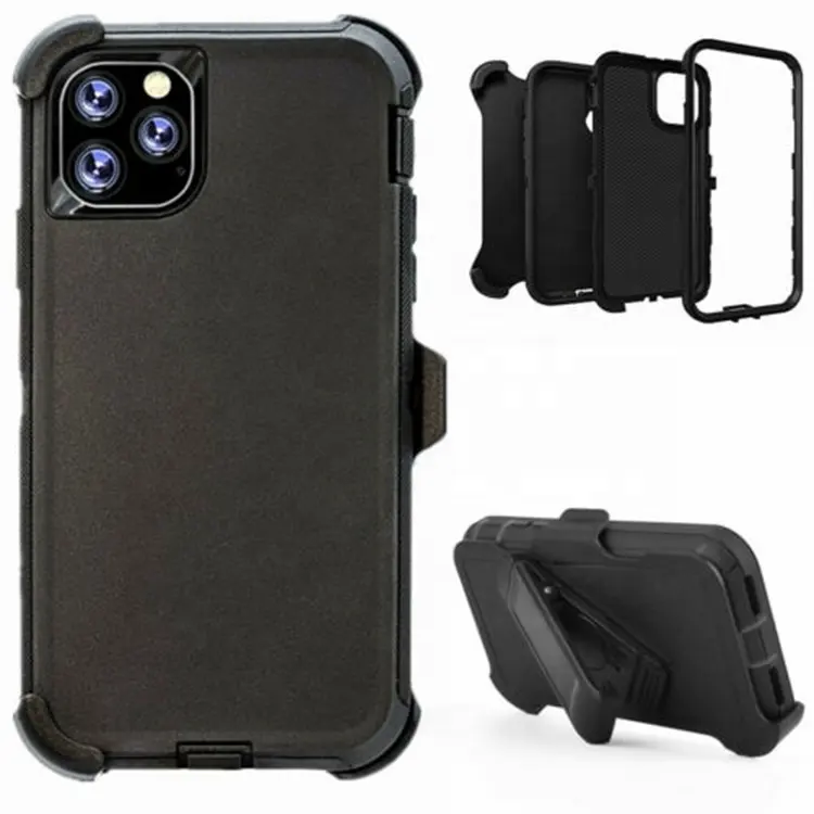 Defender Case for iPhone 11, Anti-Scratch Shockproof Cases Cover with Belt Clip Kickstand Holster Heavy Duty case for iPhone 11