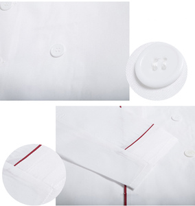 En ligne Personnalisable Combinaison De Luxe Chef Hôtel Usine Styles De <span class=keywords><strong>Travail</strong></span> Scrubs Uniforme De <span class=keywords><strong>Travail</strong></span> Tout Usage En Sergé Pour Restaurant Bar - Product Image 6